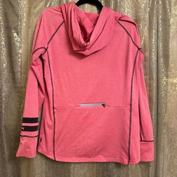PINK Victorias Secret Hot Pink Heather Active Pullover Sweater Large - Picture 2 of 7